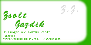 zsolt gazdik business card